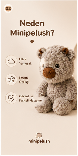 Minipelush Koşan Peluş Oyuncak
